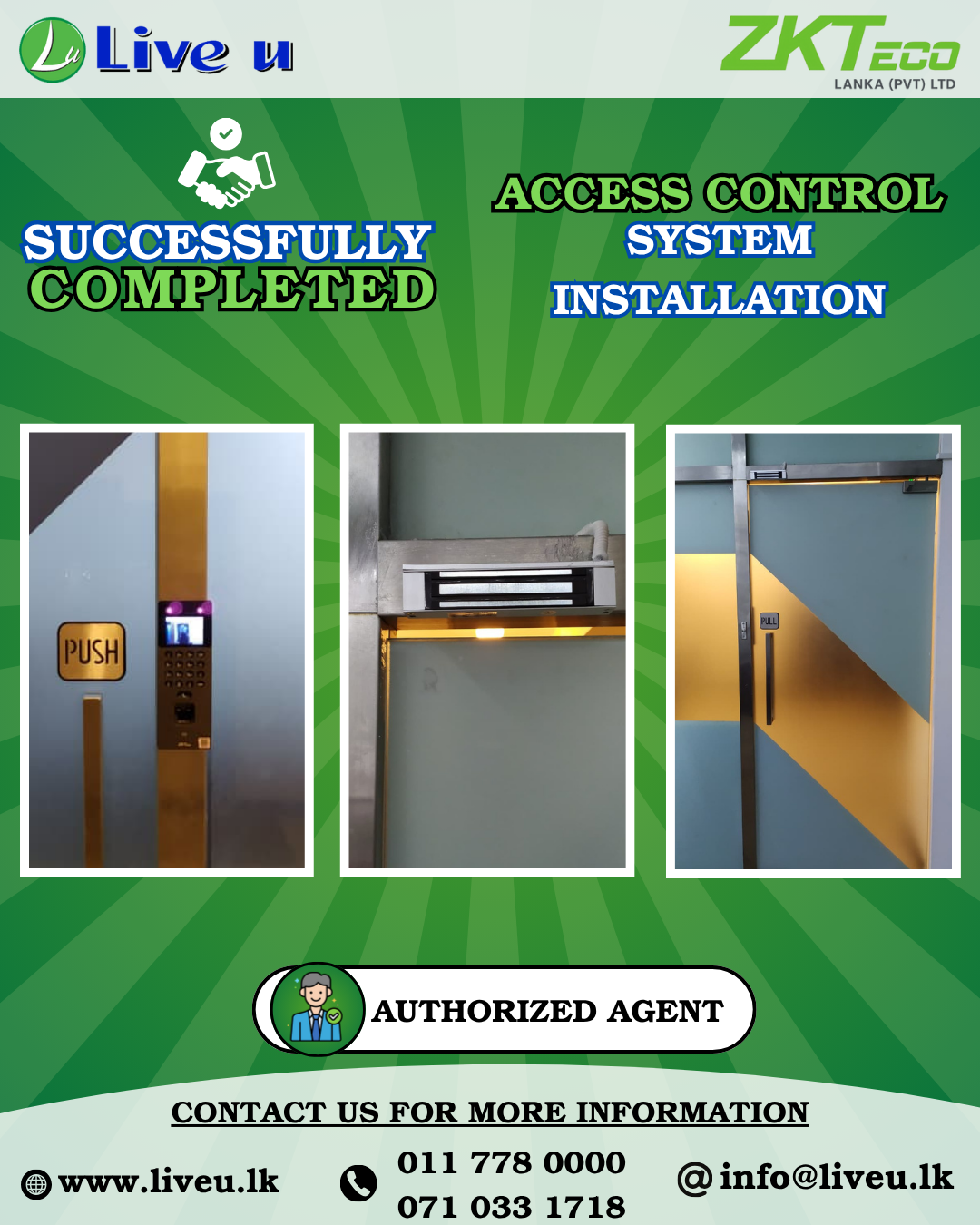ZKTeco SenseFace 2A Full Access Control System Installation