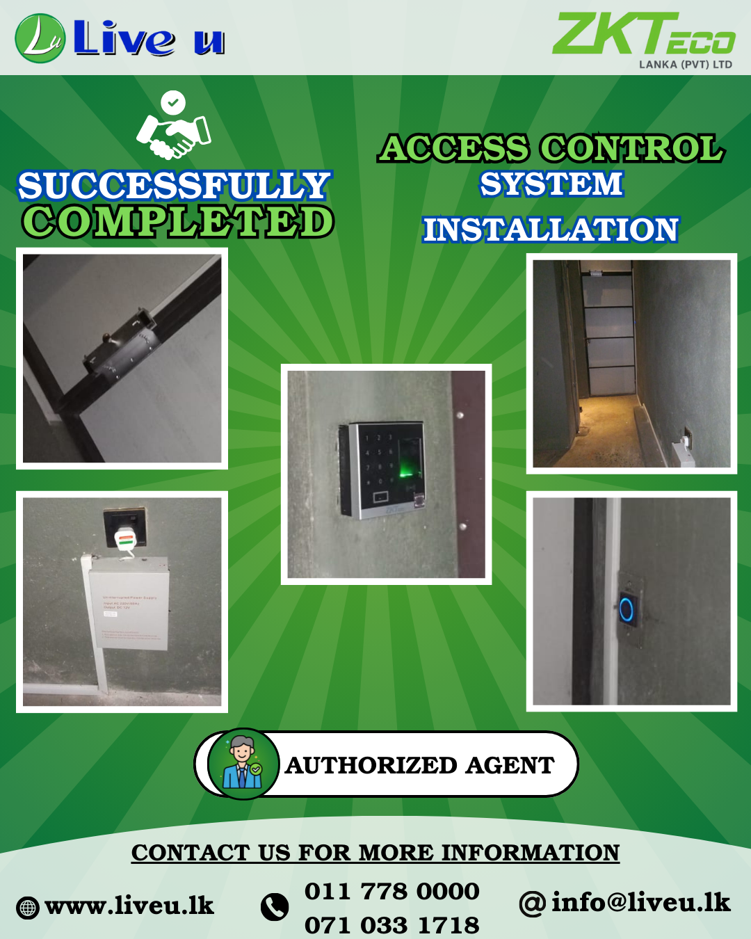 ZKTeco Time Attendance System Installation Completed Successfully – Live U Authorized Agent